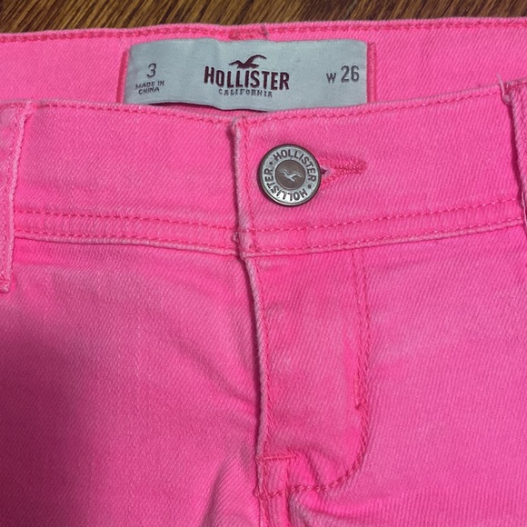 Hollister Hot Pink Distressed Shorts - Picture 5 of 5